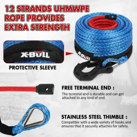 768917749787 X-BULL Winch Rope Synthetic Recovery Suv #3