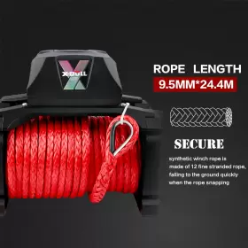 IUM0176811091720OQ X-BULL Electric Winch Synthetic Rope 4WD #2