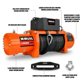 USAM-SPEW002-1 X-BULL Electric Winch Synthetic Rope Towing #2