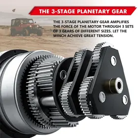 USAM-SPEW002-1 X-BULL Electric Winch Synthetic Rope Towing #3
