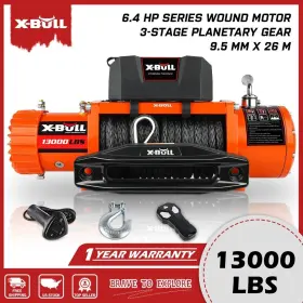 USAM-SPEW002-1 X-BULL Electric Winch Synthetic Rope Towing