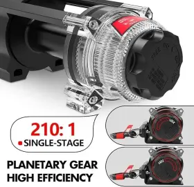 USAM-XBEW005 X-BULL Electric Winch Wireless Remote Synthetic #3
