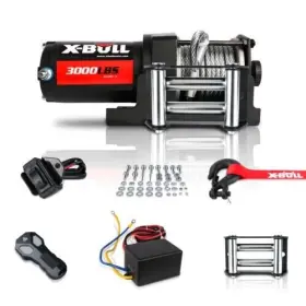 USEB-XBEW001-S X-BULL Electric Winch Steel Cable Utv Atv 4X4 #3