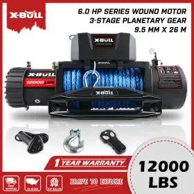 USEB-XBEW006-S-1 X-BULL Electric Winch Synthetic Rope Towing