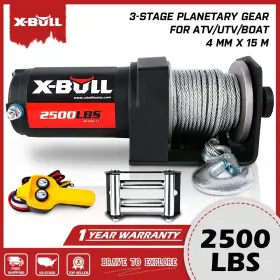 USEB-XBEW010 X-BULL Electric Winch Steel Cable Wired Control