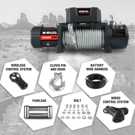 USEB-XBEW011-S X-BULL Electric Winch Steel Cable Trailer #2