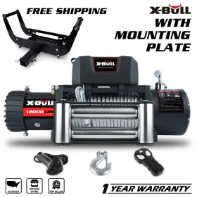 USEB-XBEW011-S X-BULL Electric Winch Steel Cable Trailer