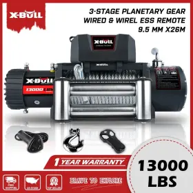 USEB-XBEW013-S X-BULL Electric Winch Steel Cable Trailer Car