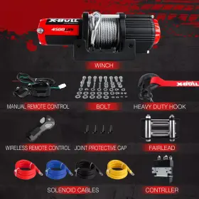 USEB-XBEW019 X-BULL Electric Winch Steel Cable Towing Boat