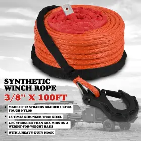 USEB-XBWR004 X-BULL Synthetic Winch Rope Recovery Cable 4X4