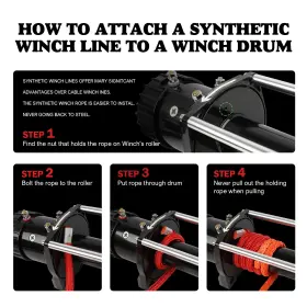 USEB-XBWR007 X-BULL Synthetic Winch Rope Recovery 4X4 #3