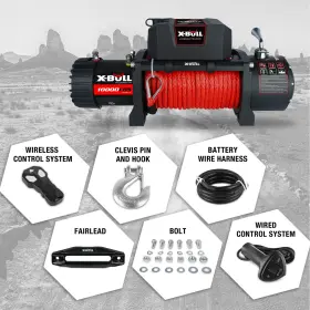 W121843630 X-BULL Electric Winch Synthetic Rope Towing Car #2