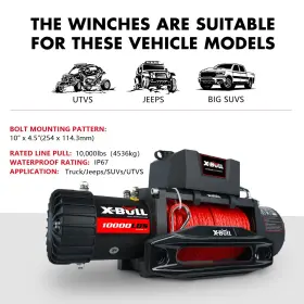 W121843630 X-BULL Electric Winch Synthetic Rope Towing Car #3