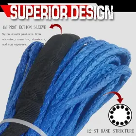 793288546611 XAYJRRV Synthetic Winch Rope Sleeve #3
