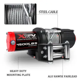 788505845752 XPV AUTO Steel Cable Electric Winch Towing Atv #3
