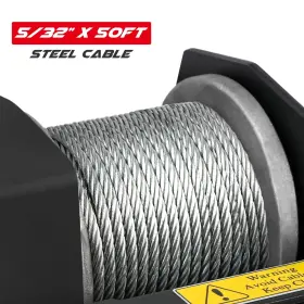 USAM-XPVEW010 XPV AUTO Electric Winch Waterproof Steel Cable #3