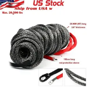 TEK-SH-0140 YAETEK Synthetic Winch Rope Line Cable Atv Utv