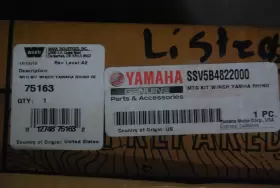 75163 YAMAHA Nos Atv Winch Mount Kit Rhino