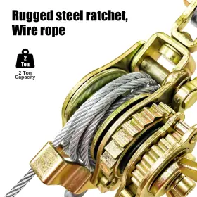 762765077511 YATOINTO Come Along Winch Cable Puller Rope Alon #2