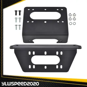 V-03WMB0003ABK YLWSPEED20 Winch Mount Plate Kit Xp 1000 4X4