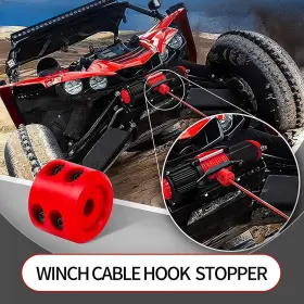YUMXJXS2400RE-1PC YUMFUGU Car Winch Hook Stopper Pvc Cable #3
