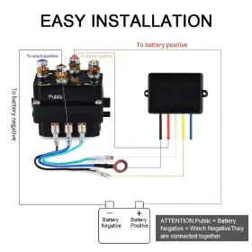 YUNSEITYB609RKWHEX YUNSEITY Winch Solenoid Relay Contactor #3