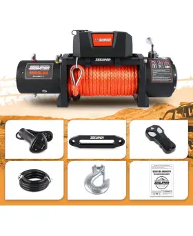 B08C9MVS95 ZESUPER Electric Winch Synthetic Rope Towing 4X4 #3