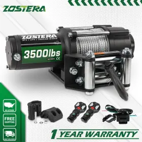 768807191313 ZOSTERA Electric Winch Steel Cable Atv Wireless