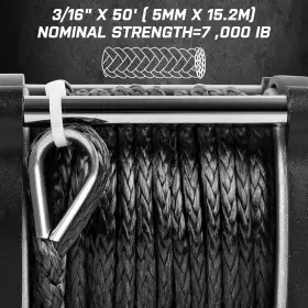 USAM-ZTEW03 ZOSTERA Atv Utv Winch Synthetic Rope Electric #2