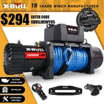 X-bull 12000lbs Electric Winch 12v 12k Synthetic Rope Towing Trailer 4wd. Fixed Price $309.90.
