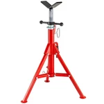 Uimoso V-head Pipe Stand Folding Jack 28"-52" Height 12" 2500lb Steel. Fixed Price $53.99.