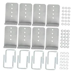 Maxpeedingrods 8 Pack 8" L-type Boat Trailer Bunk Bracket Kit For 3x3 Cross. Fixed Price $192.62.