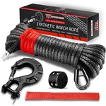 Synthetic Winch Rope Line 1/4"x 50' 9650lbs Recovery Cable 4wd Atv Utv W/ Sheath. Fixed Price $41.99.