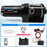 Eccpp 12v 2500lbs Electric Winch Synthetic Rope Truck Trailer Towing Off Road. Fixed Price $99.99.