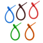 10pcs Tie Data Cables Organizer Bendable Silicone Cable Ties Cords. Fixed Price $15.72.