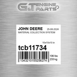 Tcb11734 Material Collection System Fits John Deere (surplus Open Box). Fixed Price $498.71.