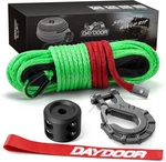 Daydoor Synthetic Winch Rope, 1/4 Inch X 50ft 50ft, Green. Fixed Price $57.80.