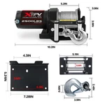 2500lbs Electric Winch 12v Waterproof Steel Cable With Wired Remote Control. Fixed Price $145.00.