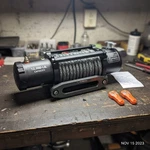 Rugcel 12000lb Waterproof Electric Winch With 100' Synthetic Rope & Remotes. Fixed Price $519.99.