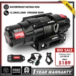 X-bull Electric Winch 5000lb Synthetic Rope Atv/utv Towing Trailer 4wd 12v Ip68. Fixed Price $199.90.
