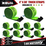 X-bull 10 Pack 4" X 30' Winch Truck Straps W/flat Hook For Towing 18000 Lbs. Fixed Price $129.00.