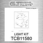 Tcb11580 Light Kit Fits John Deere (surplus Open Box). Fixed Price $735.66.