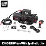 13,000 Lb Synthetic Line Winch With Warranty. Fixed Price $799.95.