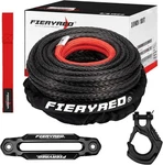 Fieryred Synthetic Winch Rope 3/8 Inch100ft 23809ibs 3/8" X 100ft, Black. Fixed Price $151.90.