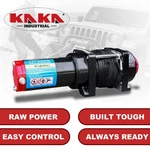 4500lb 12v Electric Winch With Red Synthetic Rope, 0.2in X 50ft, 1.3kw Atw-4500s. Fixed Price $169.07.