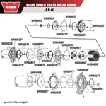Warn Winch Carrier Assembly Stage 2 - 3.0ci/4.0ci. Fixed Price $20.95.
