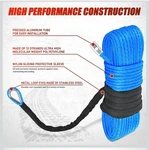 1/4 Inch X 50 Feet Winch Rope Synthetic Line Cable. Fixed Price $20.99.