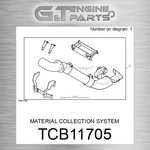 Tcb11705 Material Collection System Fits John Deere (surplus Open Box). Fixed Price $1119.07.