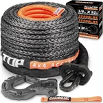 Synthetic Winch Rope Kit, 3/8in X 92ft, 25500lbs Cable Replace Kit +. Fixed Price $120.99.
