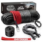 Daydoor Synthetic Winch Rope, 1/4 Inch X 50ft 10,000lbs Line,.... Fixed Price $38.33.